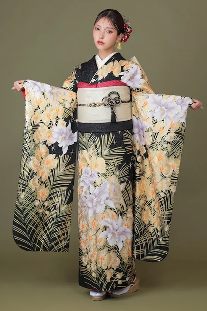 紫 牡丹 洋風 L 159cm-168cm｜ネット専門振袖レンタルサービスFURISODE